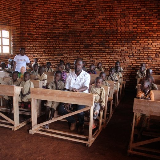 Klassrum i Burundi